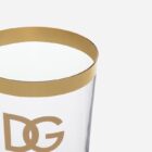 сет от 2 броя чаши за вода dolce and gabbana dg logo gold