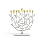 свещник michael aram pomegranate silver and gold menorah