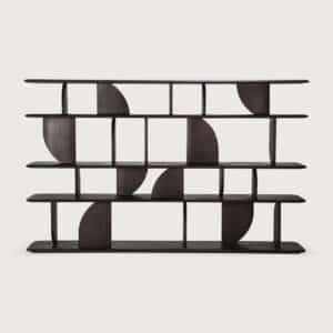 етажерка ethnicraft geometric teak dark brown