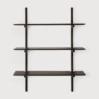 етажерка за стена ethnicraft pi 3 shelves mahogany