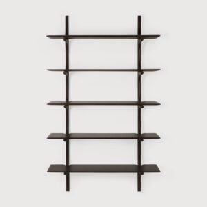 етажерка за стена ethnicraft pi 5 shelves mahogany