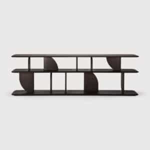 конзола ethnicraft geometric sofa teak dark brown