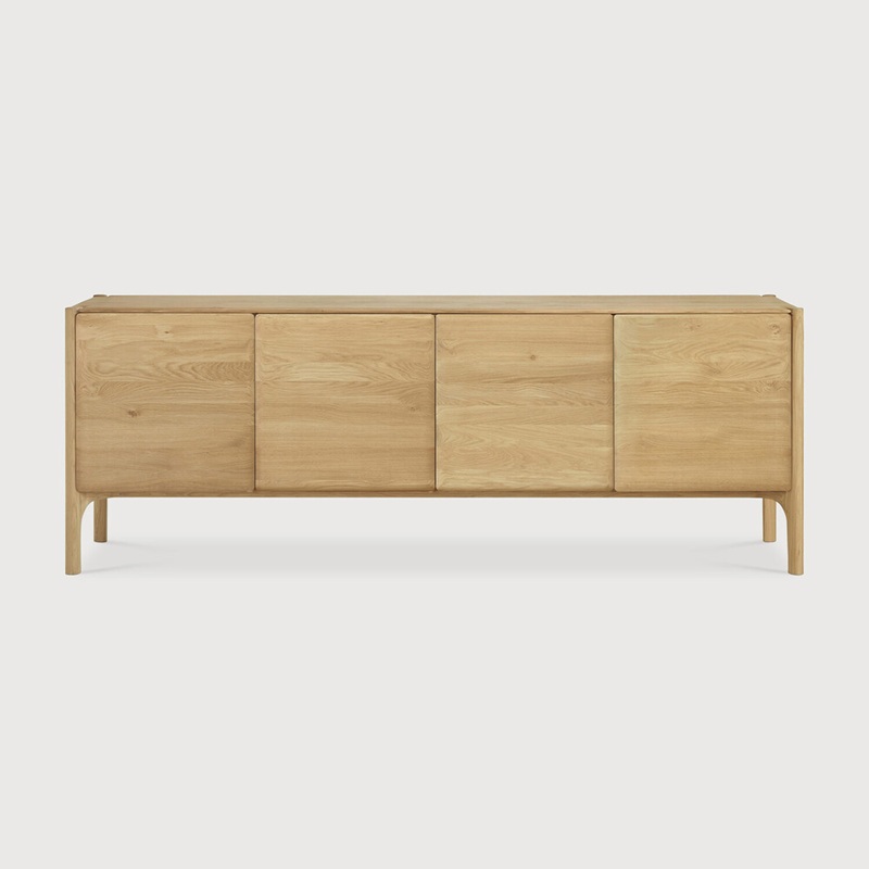 shkaf-pi-sideboard-4doors-oak-ethnicraft шкаф ethnicraft pi 4 doors oak