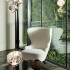 кресло tom dixon wingback micro grey white kvadrat elle boucle 0230