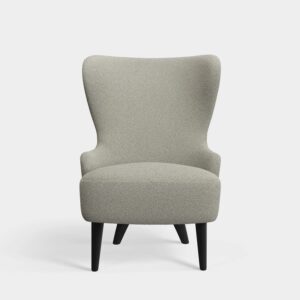 кресло tom dixon wingback micro grey white kvadrat elle boucle 0230