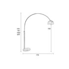 стояща лампа zuiver metal bow brass