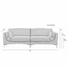 диван zuiver balcony 3 seater caramel