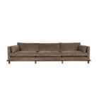 диван zuiver blossom 4.5 seater walnut moss