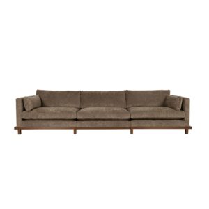 диван zuiver blossom 4.5 seater walnut moss