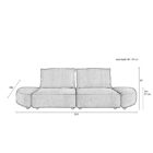 диван zuiver hunter 3 seater sand