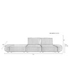 диван zuiver hunter 4.5 seater moss