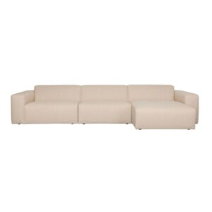 диван zuiver milka 4.5 seater right sand