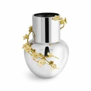 ваза michael aram cherry blossom silver medium