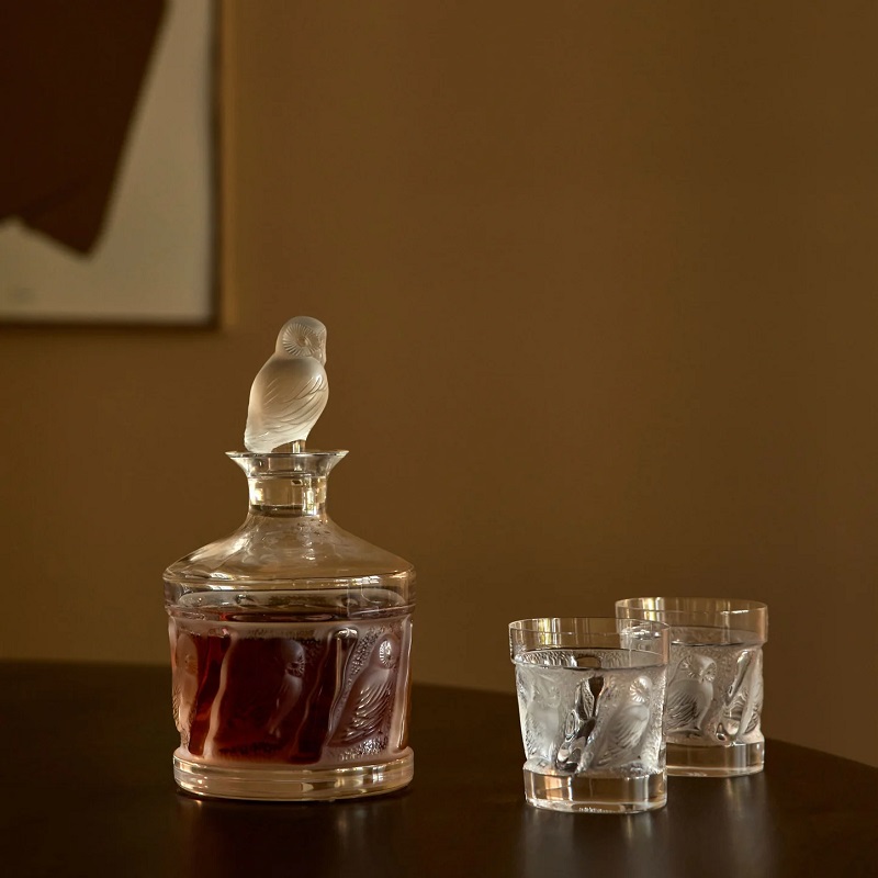 декантер за уиски lalique owl