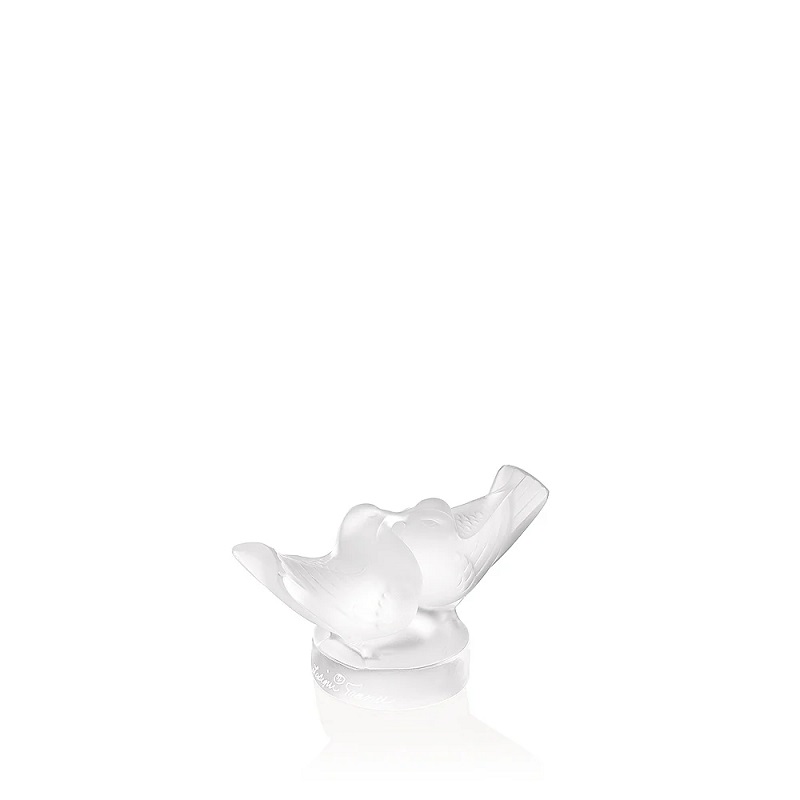 dekorativna-skulptura-2lovebirds-small-clear-lalique декоративна скулптура lalique 2 lovebirds small clear