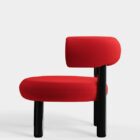 кресло tom dixon fat lounge black steel kvadrat hero 2 orange red 0552