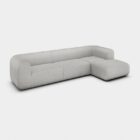 модулен диван tom dixon plump left arm right lounge light grey