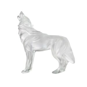 скулптура lalique wolf clear