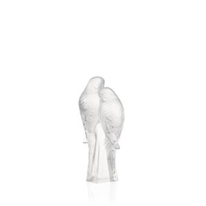 декоративна скулптура lalique 2 parakeets clear