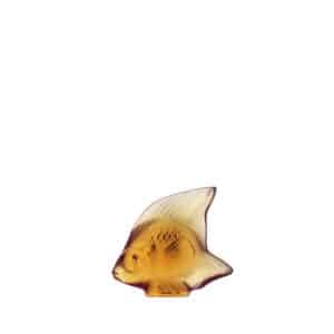 скулптурна фигура lalique fish amber