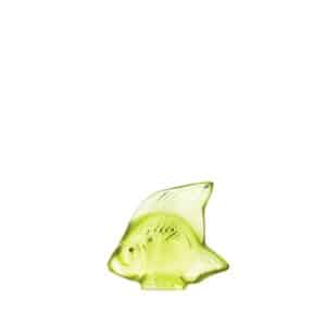 скулптурна фигура lalique fish anise green