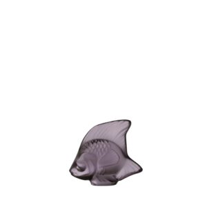 скулптурна фигура lalique fish dusk purple