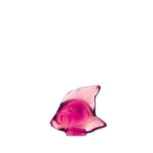 скулптурна фигура lalique fish fuchsia