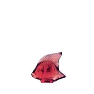 скулптурна фигура lalique fish golden red