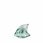 скулптурна фигура lalique fish mint green
