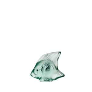 скулптурна фигура lalique fish mint green