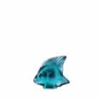 скулптурна фигура lalique fish turquoise