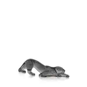 декоративна скулптура lalique zeila panther small grey