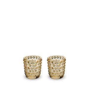 свещници lalique mossi gold luster сет 2 броя