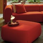 табуретка tom dixon plump orange red