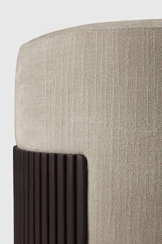 табуретка ethnicraft roller max pouf mahogany