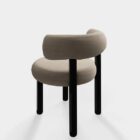 трапезен стол tom dixon fat dining black steel linara clay 93