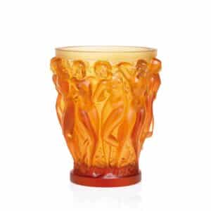 ваза lalique bacchantes amber