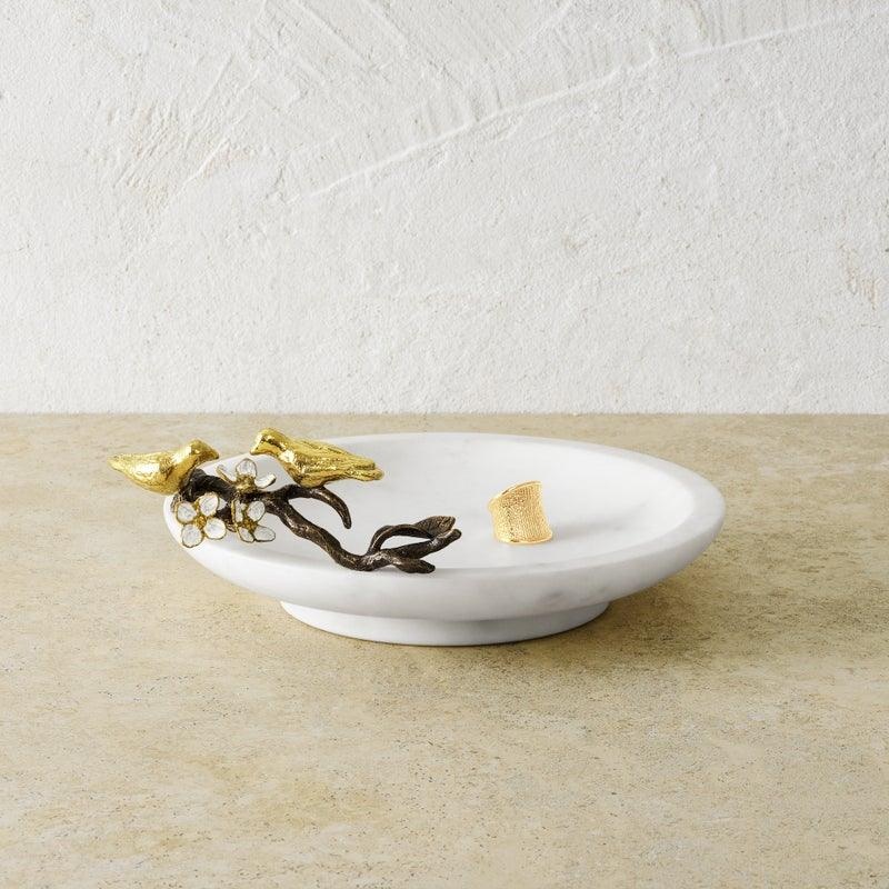 декоративен съд michael aram lovebirds trinket dish
