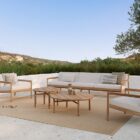 кресло ethnicraft jack outdoor lounge teak off white