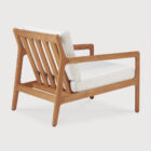 кресло ethnicraft jack outdoor lounge teak off white