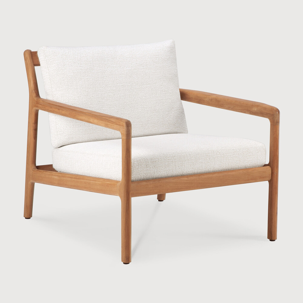 Кресло Jack Outdoor Lounge Teak Off White Ethnicraft