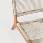 кресло ethnicraft jack woven outdoor lounge teak beige