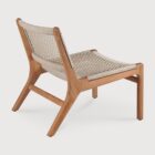 кресло ethnicraft jack woven outdoor lounge teak beige