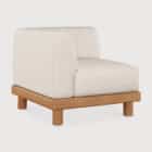 модулен диван ethnicraft monocle outdoor end seater left arm white