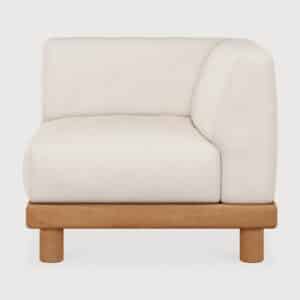 модулен диван ethnicraft monocle outdoor end seater left arm white