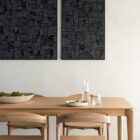 пано за стена ethnicraft bricks dark black rectangular