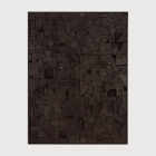 пано за стена ethnicraft bricks dark black rectangular