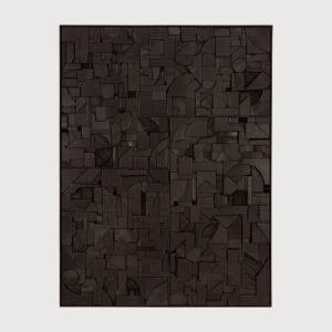 пано за стена ethnicraft bricks dark black rectangular