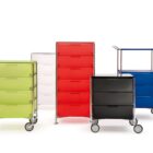 подвижен шкаф kartell mobil mat black