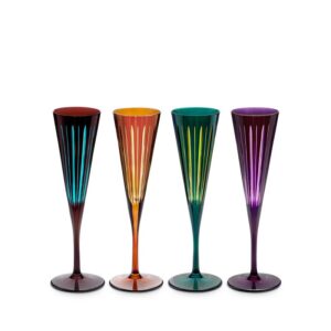 чаши за шампанско lobjet prism assorted x4